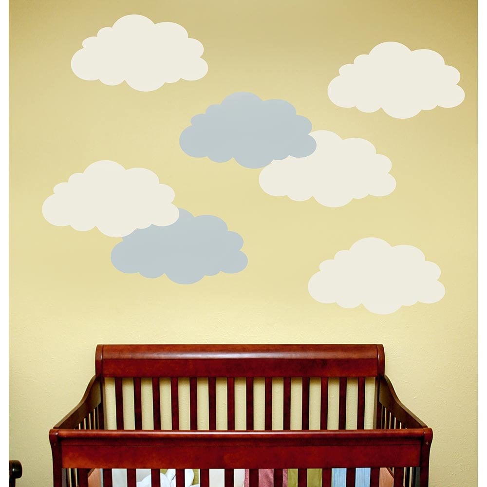 Cloud-stencils-nursery-wall