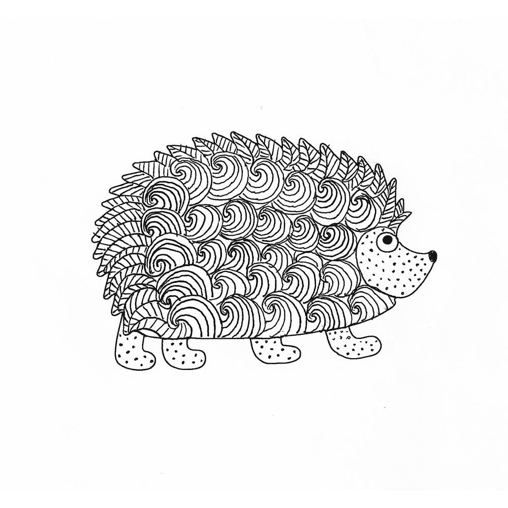 Coloring-pages-designs-stencils-stencil-Hedgehog