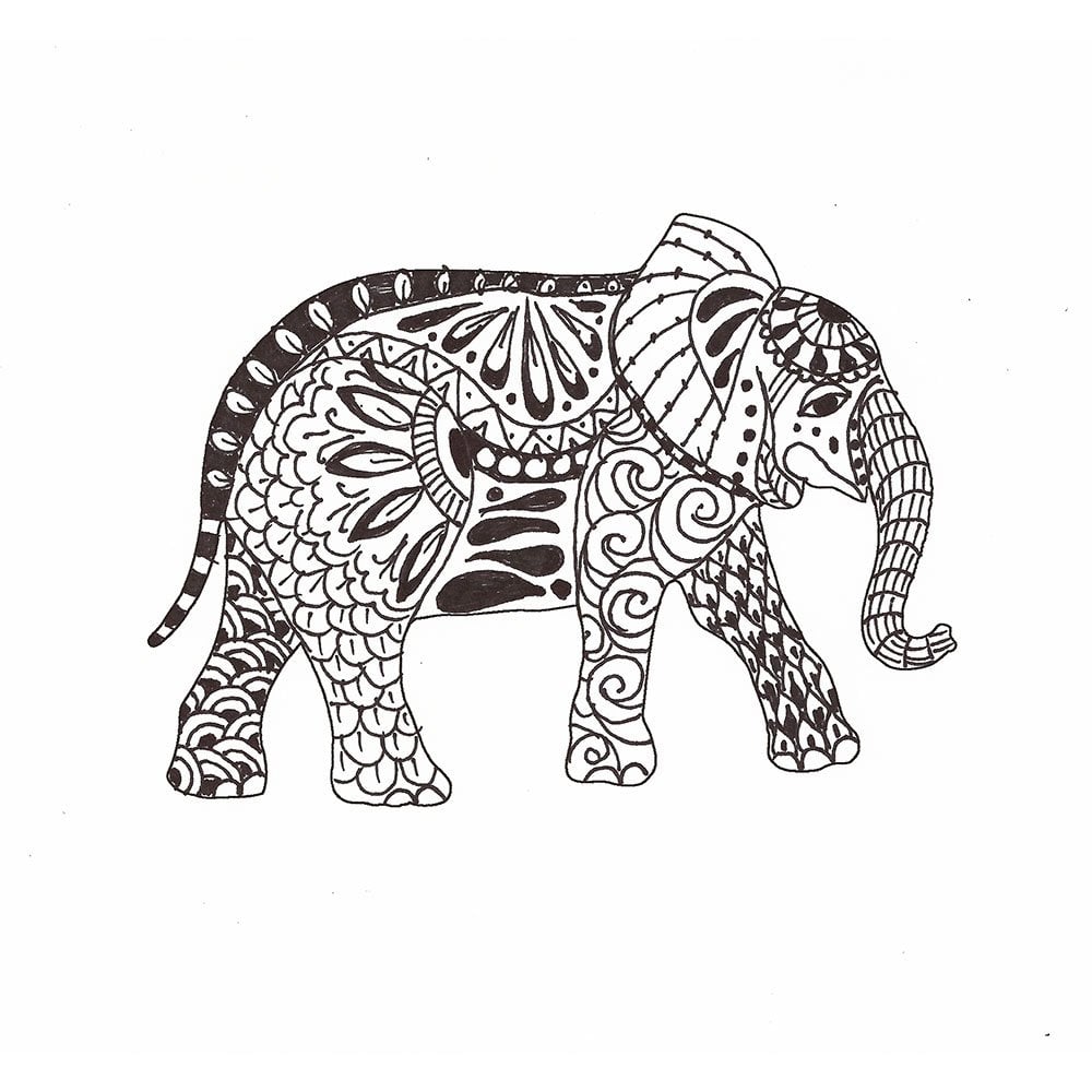 Coloring-pages-designs-stencils-stencil-elephant2