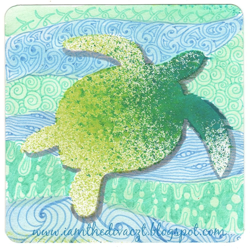 Coloring-pages-doodle-stencils-turtle-stencil