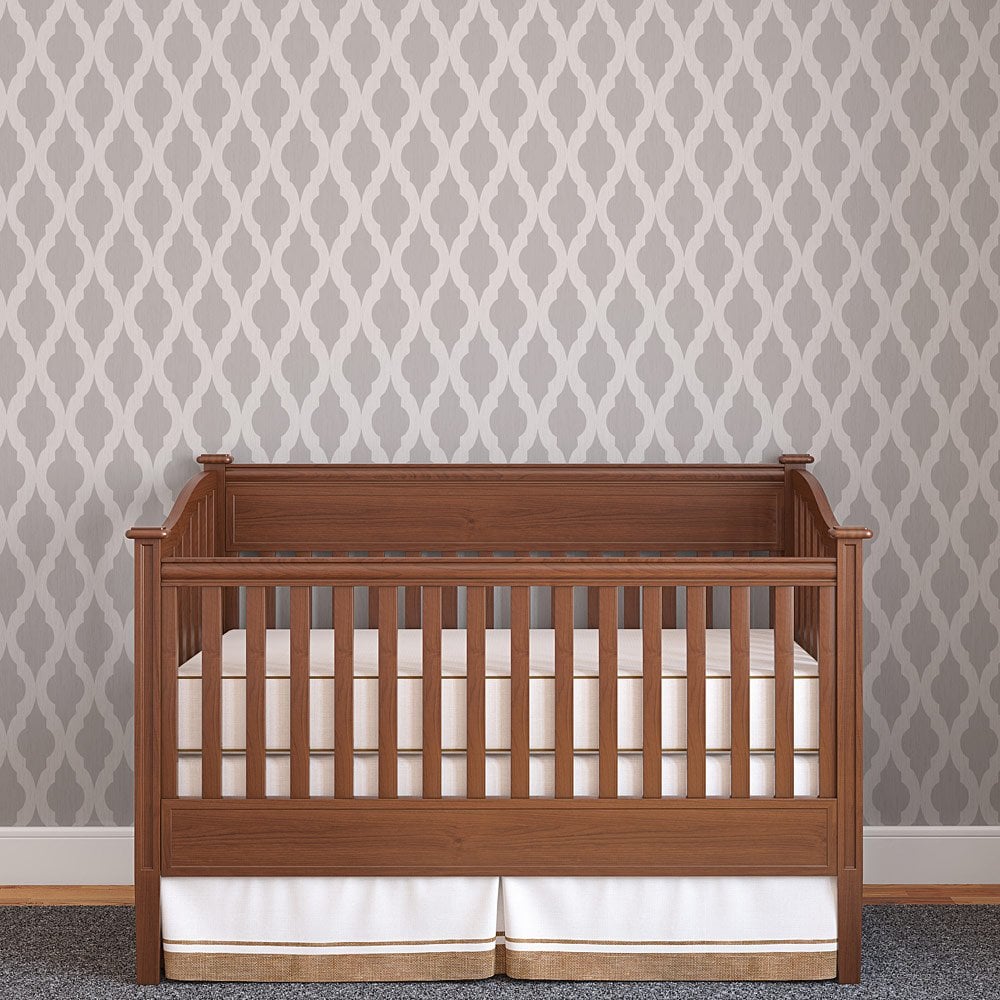 nursery stencil moroccan pattern