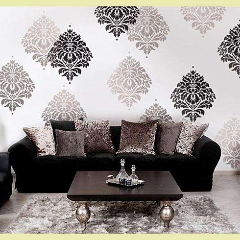 stencil damask