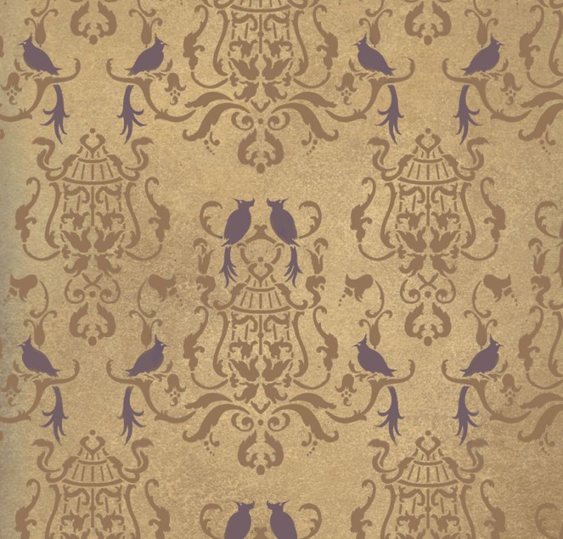 Birds Of Paradise Damask - Single Overlay - Factory Second