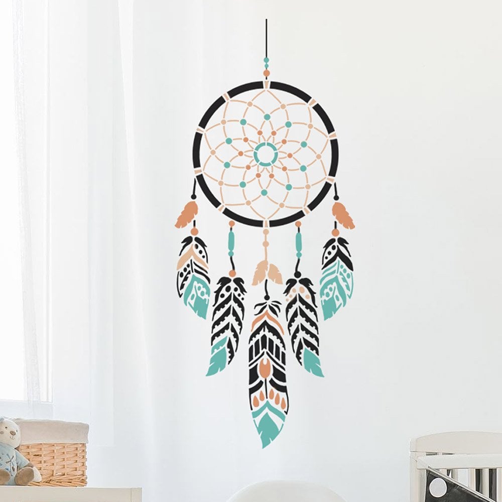 Dream Catcher wall decal stencil nursery decor