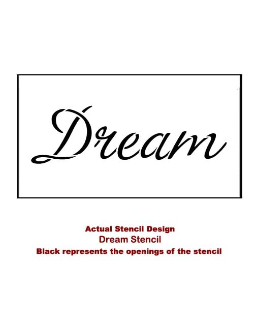 Dream-phrase-stencil-design