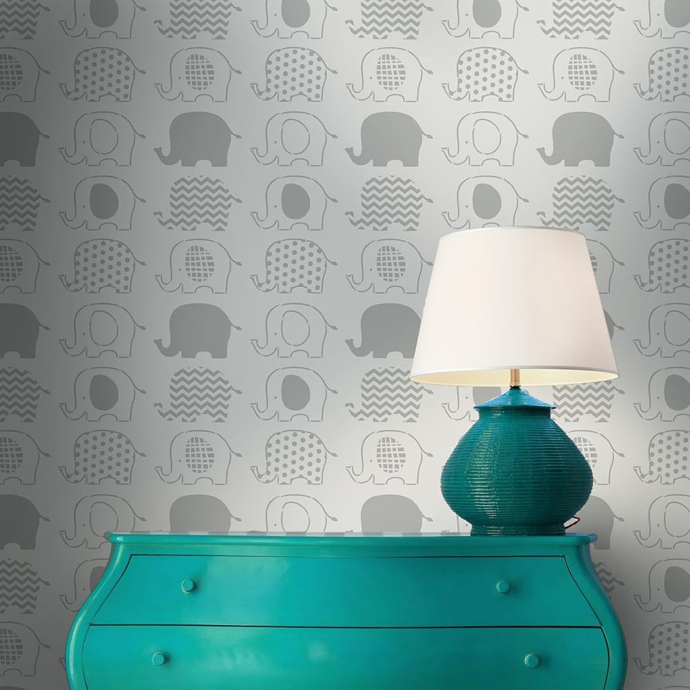 Elephants-baby-stencils-walls