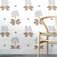 English Primrose Flower Stencil