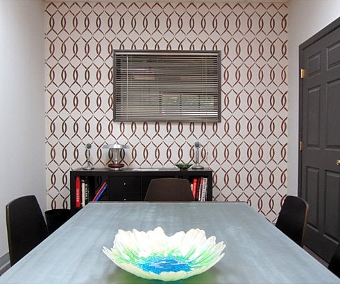 accent wall stencil pattern