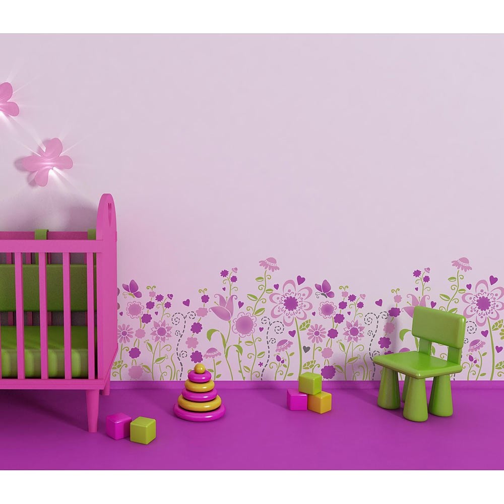 Fairytale-Meadow-border-stencil-nursery