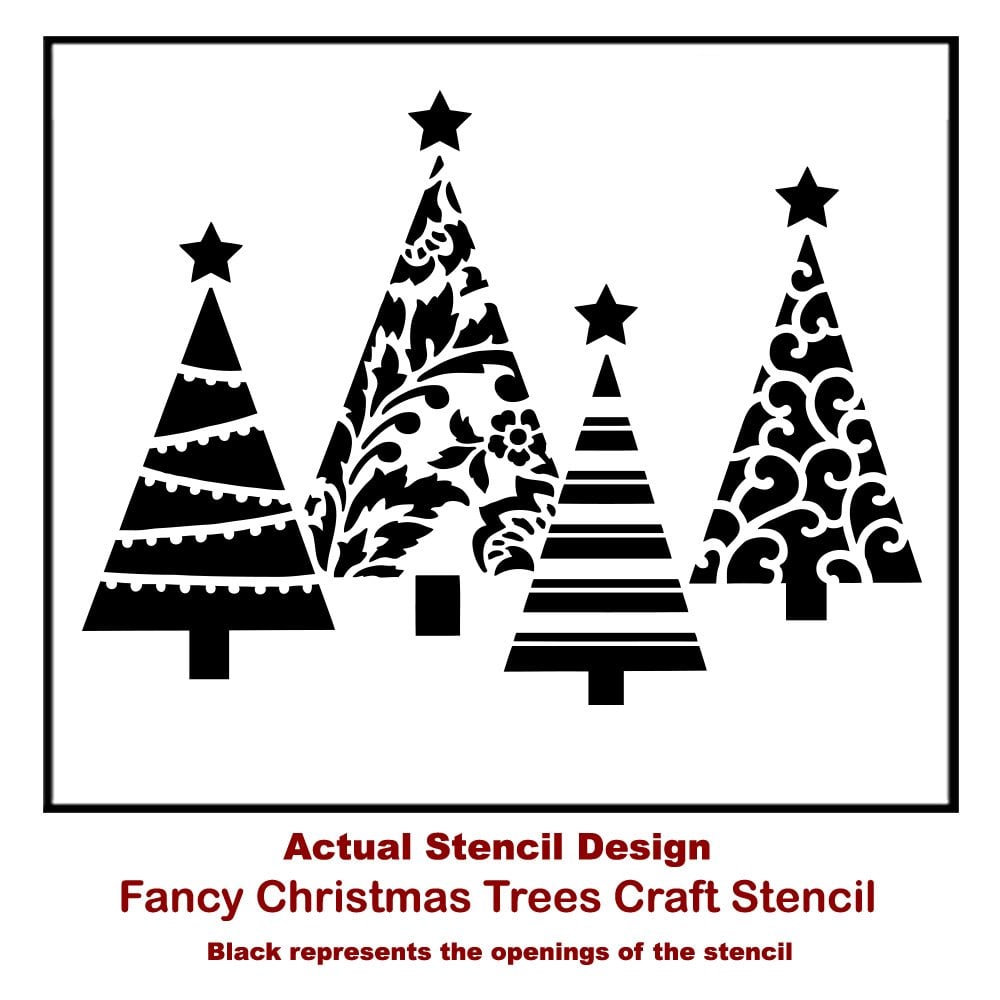 Fancy-Christmas-Trees-craft-stencil-diy-holiday-home-decor-actual