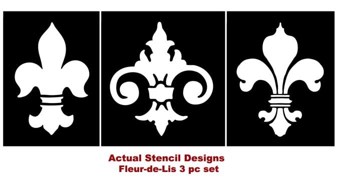 Fleur De Lis stencils