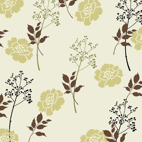 floral wall pattern