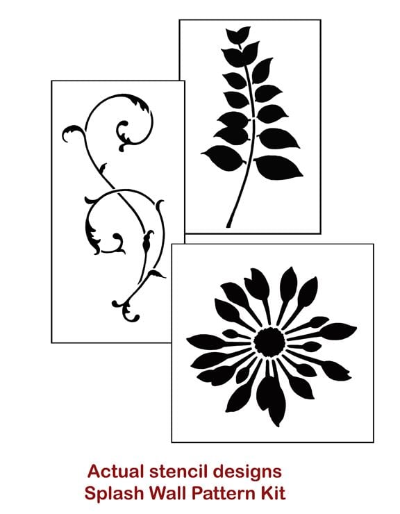 flower stencil pattern