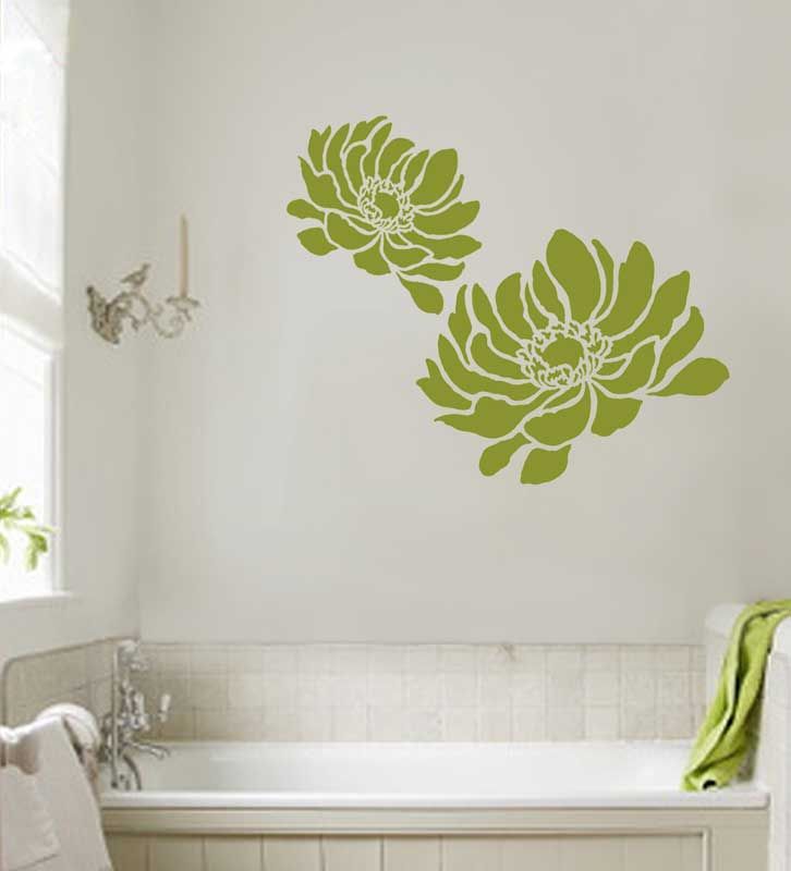 Flower Stencil. Large stencils for walls