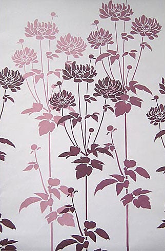 Wall stencil, large flower stencil