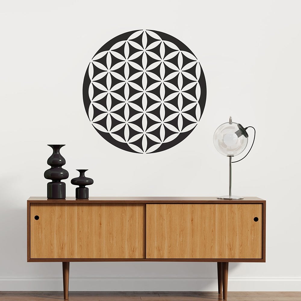 Flower of life stencil wall decal yoga wall designs mandala stencils for diy home decor