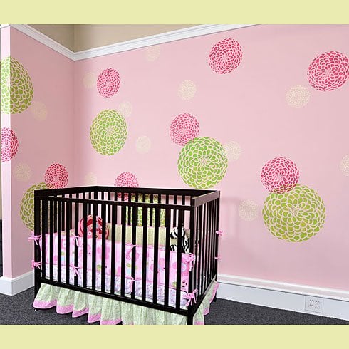 flower stencils floral nursery