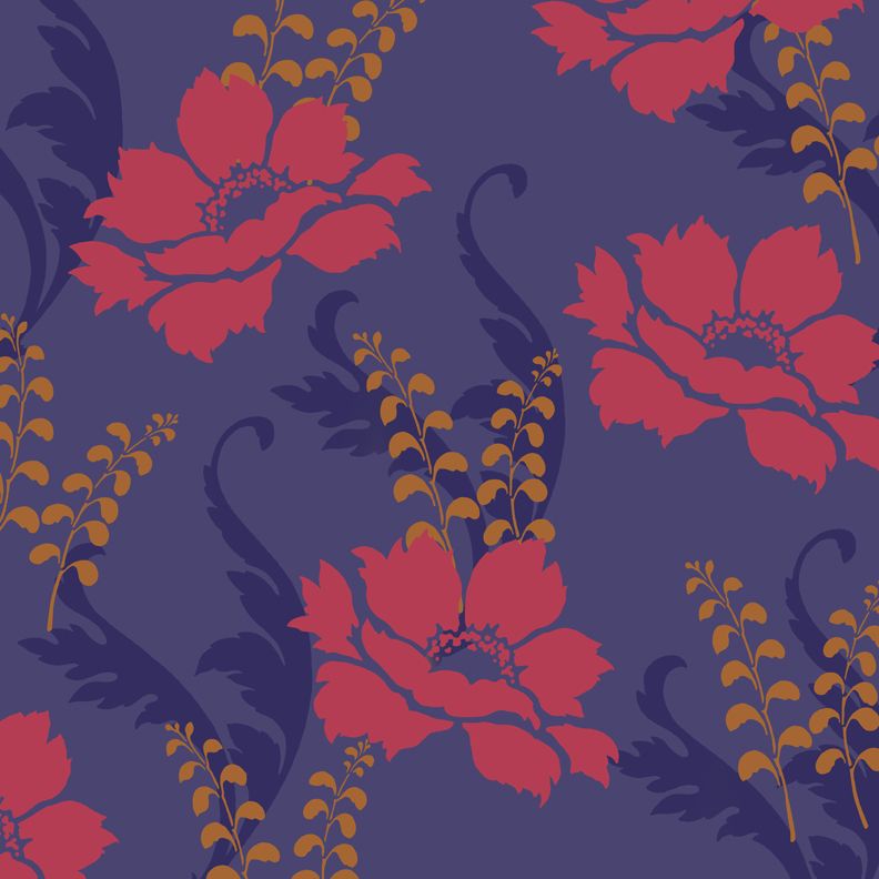 floral wall pattern