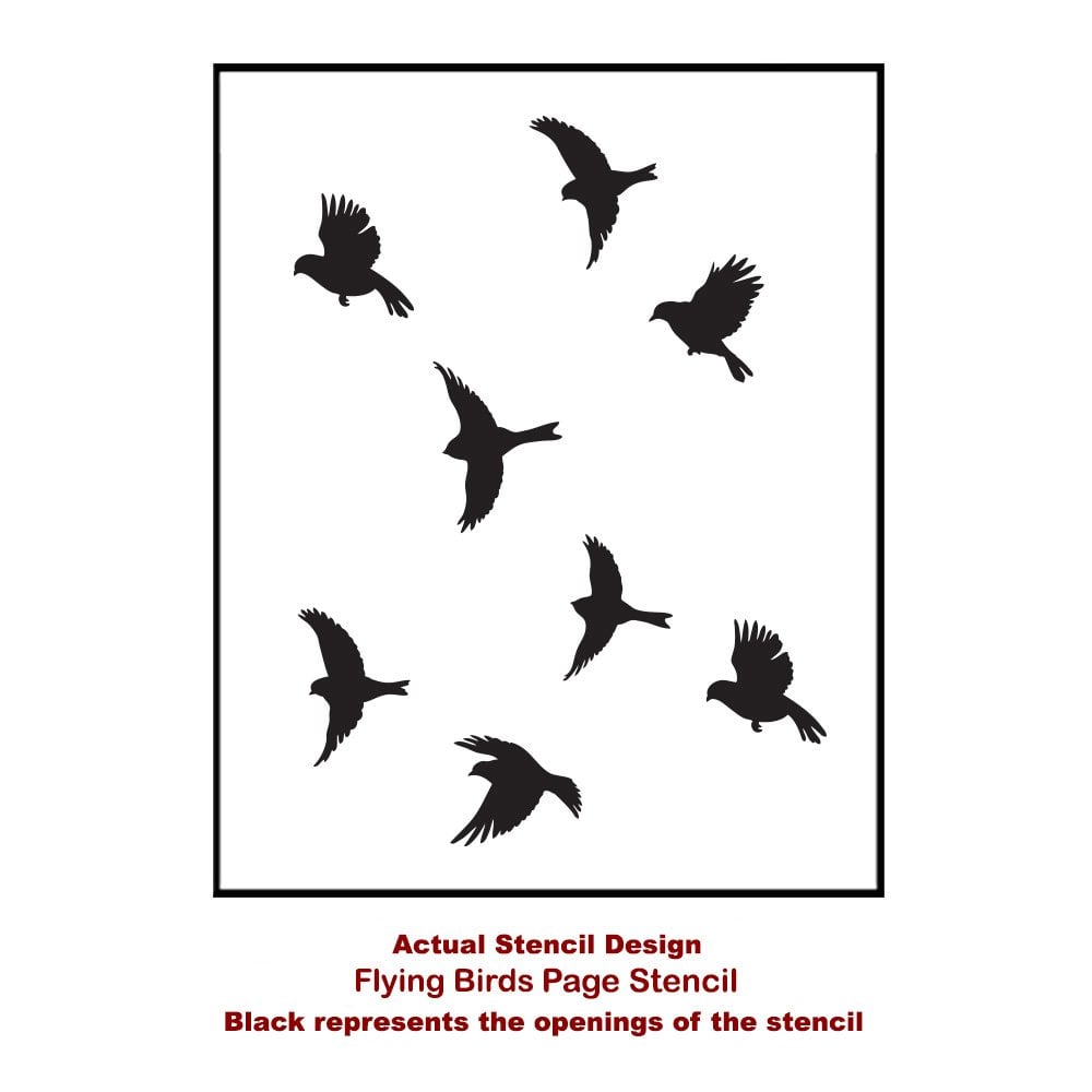 Flying-birds-medium-card-template-stencil