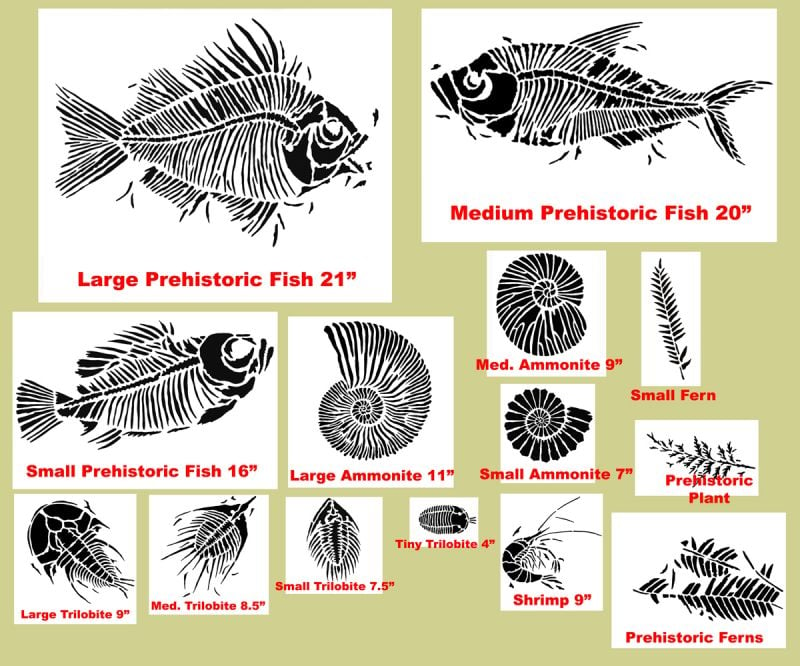 This is what included in the kit. Actual images of stencils.