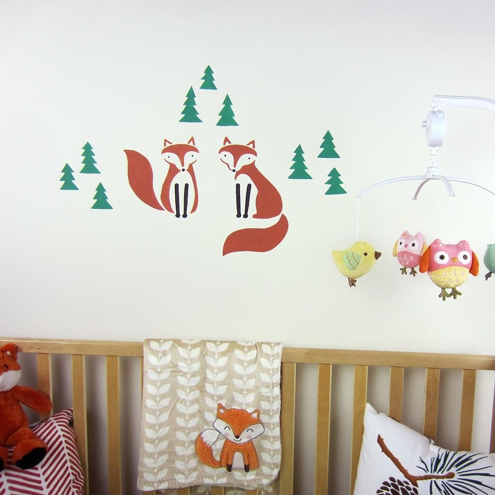 Fox-woodland-nursery-stencil-stencils