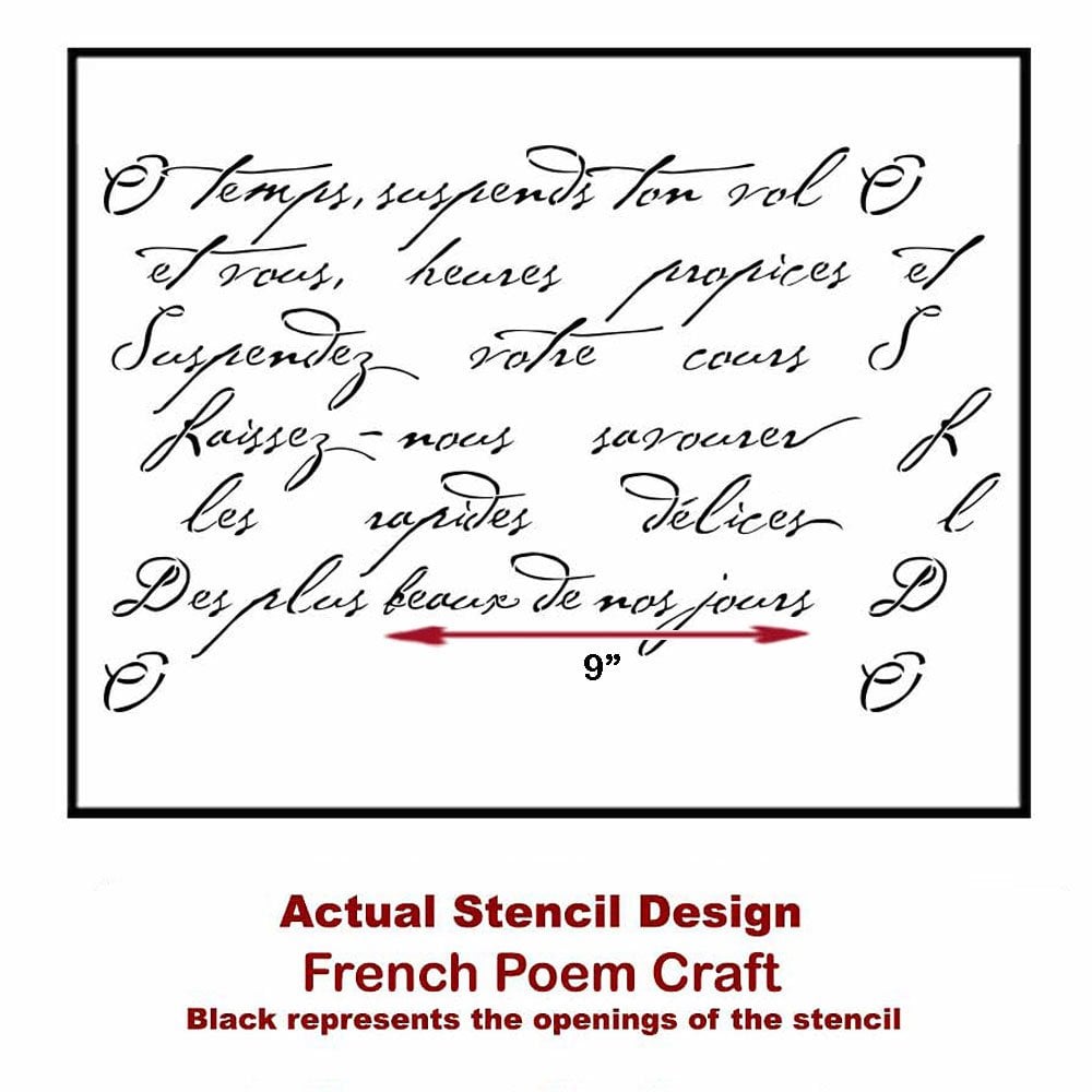 French-Poem-craft-furniture-stencil