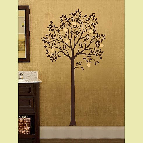 Large tree stencil for walls