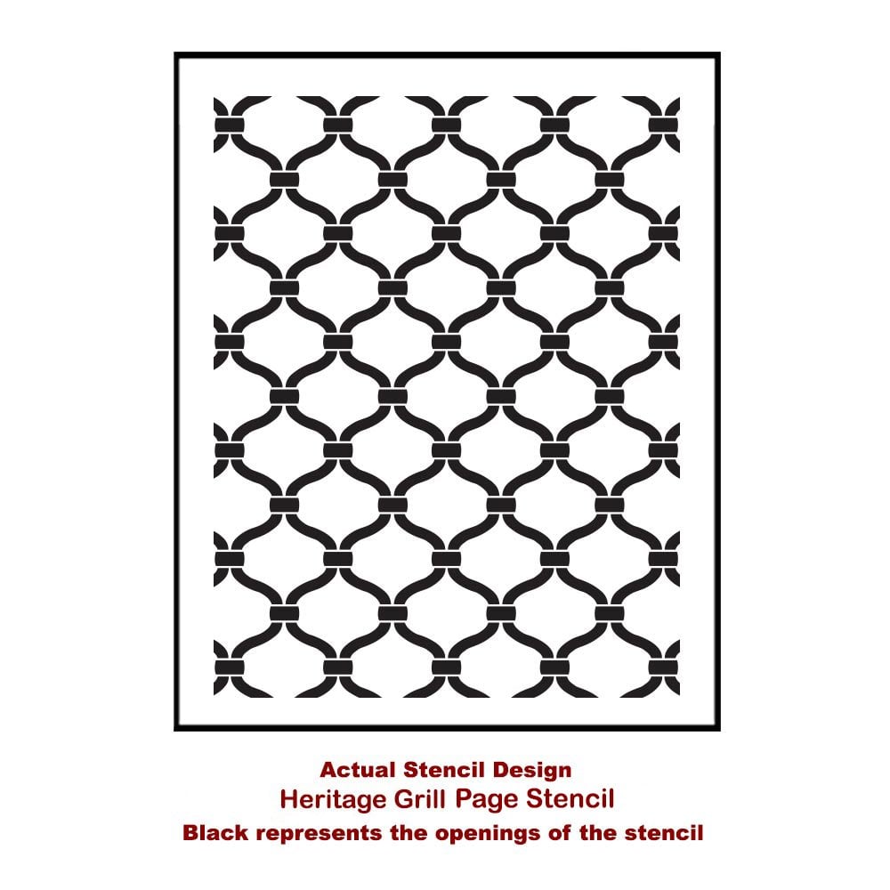 Heritage-grill-medium-card-template-stencil