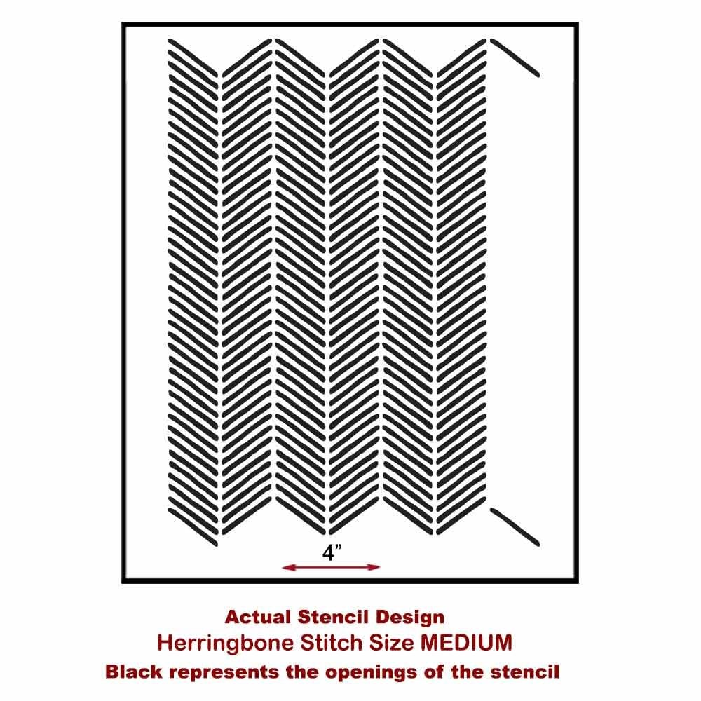 Herringbone-stitch-medium-craft-furniture-stencil