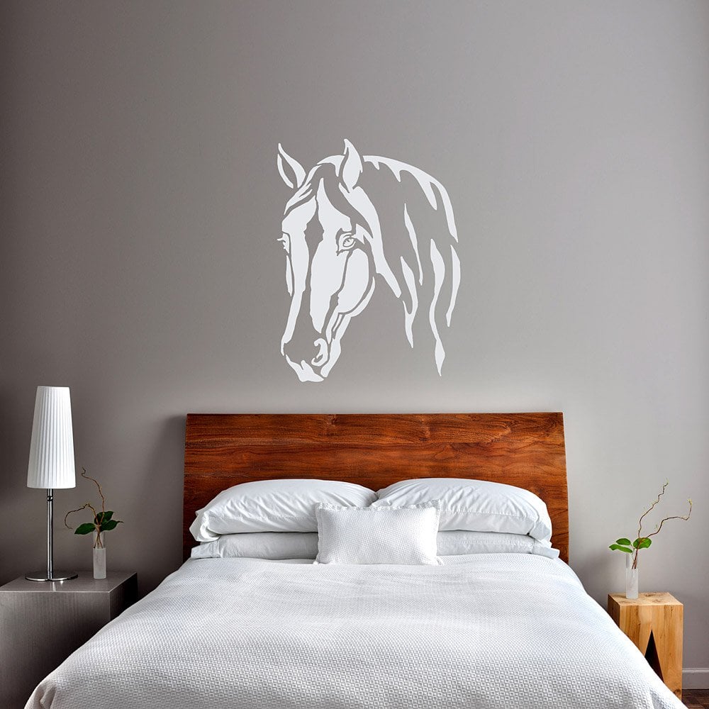 Horse head stencil large wall stencils