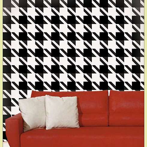 houndstooth stencil