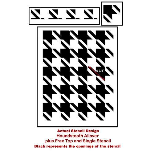 houndstooth stencil