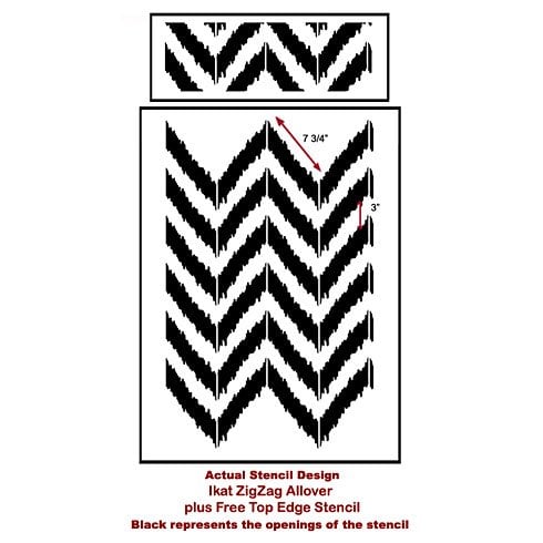 Ikat-zig-zag-stencil-design