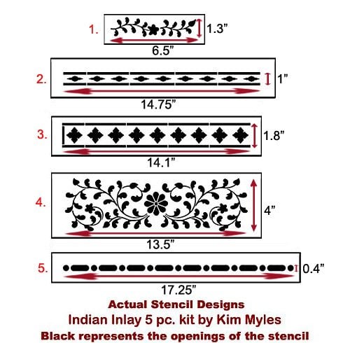 indian inlay stencil kit