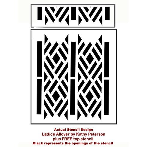 Lattice-stencil-pattern-design