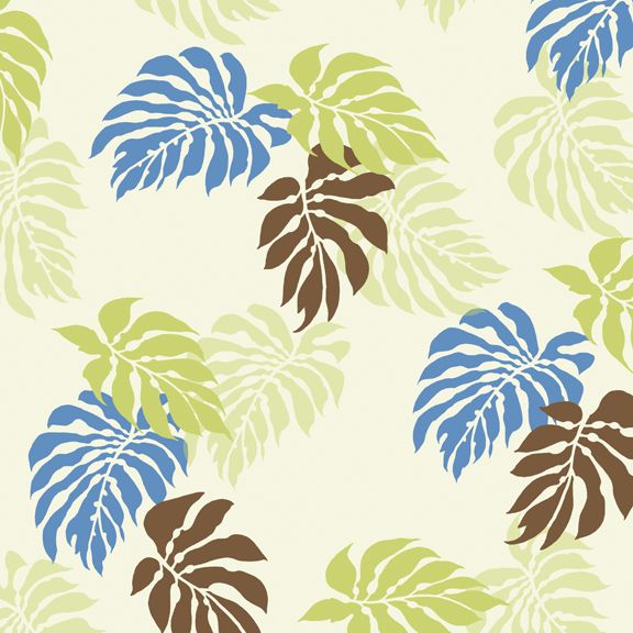 Tropical trend stencils palm leaves wall pattern wallpaper