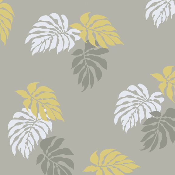 Tropical trend stencils palm leaves wall pattern wallpaper