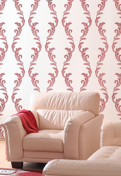 pink bedroom stencils