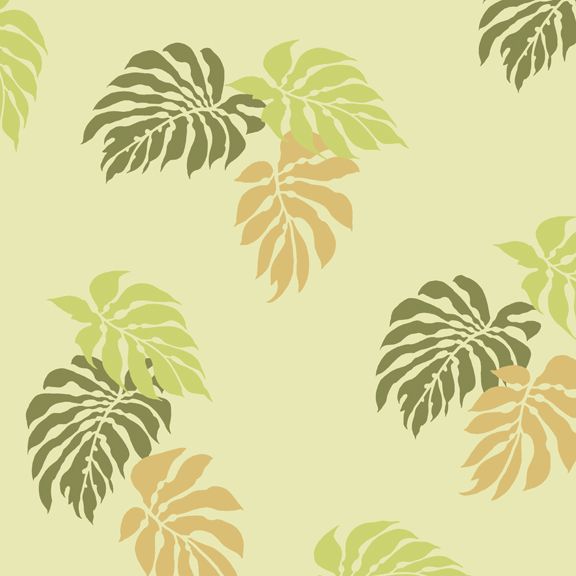 Tropical trend stencils palm leaves wall pattern wallpaper