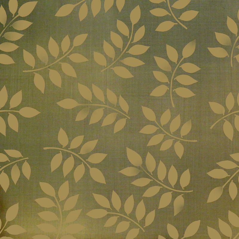 leafy wallpaper stencil