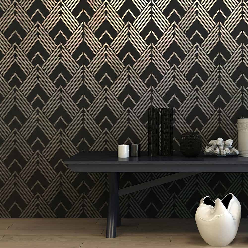 deco style stencil wallpaper art stencils geometric