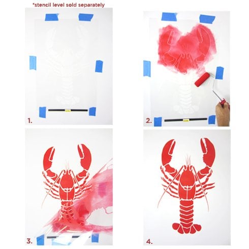 Lobster-beach-decor-stencil-instructions