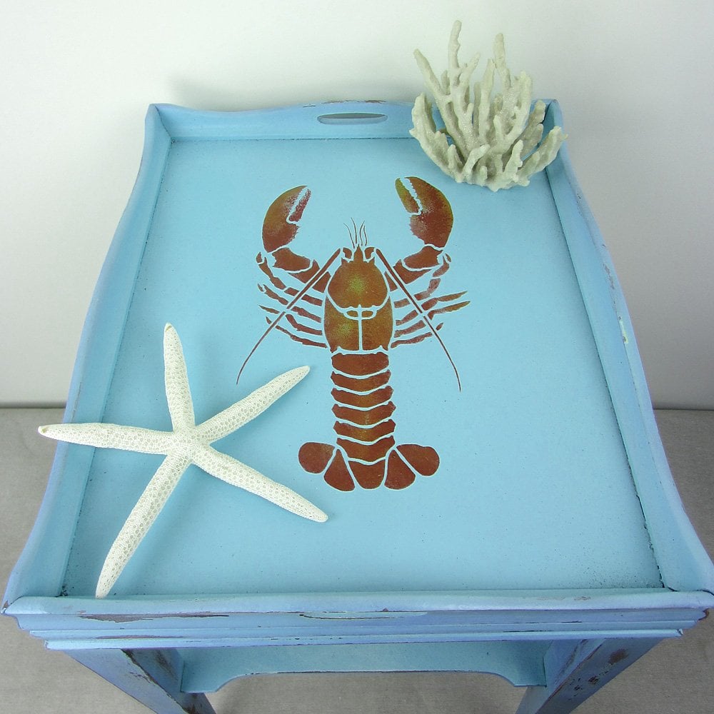 Lobster-stencil-furniture-stencils-MAIN