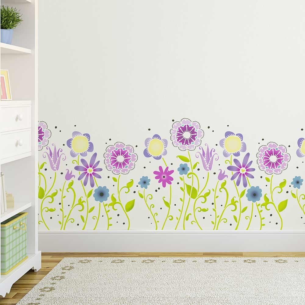 Magic-garden-stencil-border-nursery