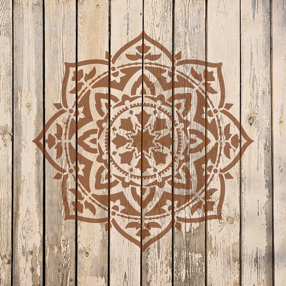 Mandala Rangoli stencil mandala stencils large stencils for walls reclaimed wood wall art