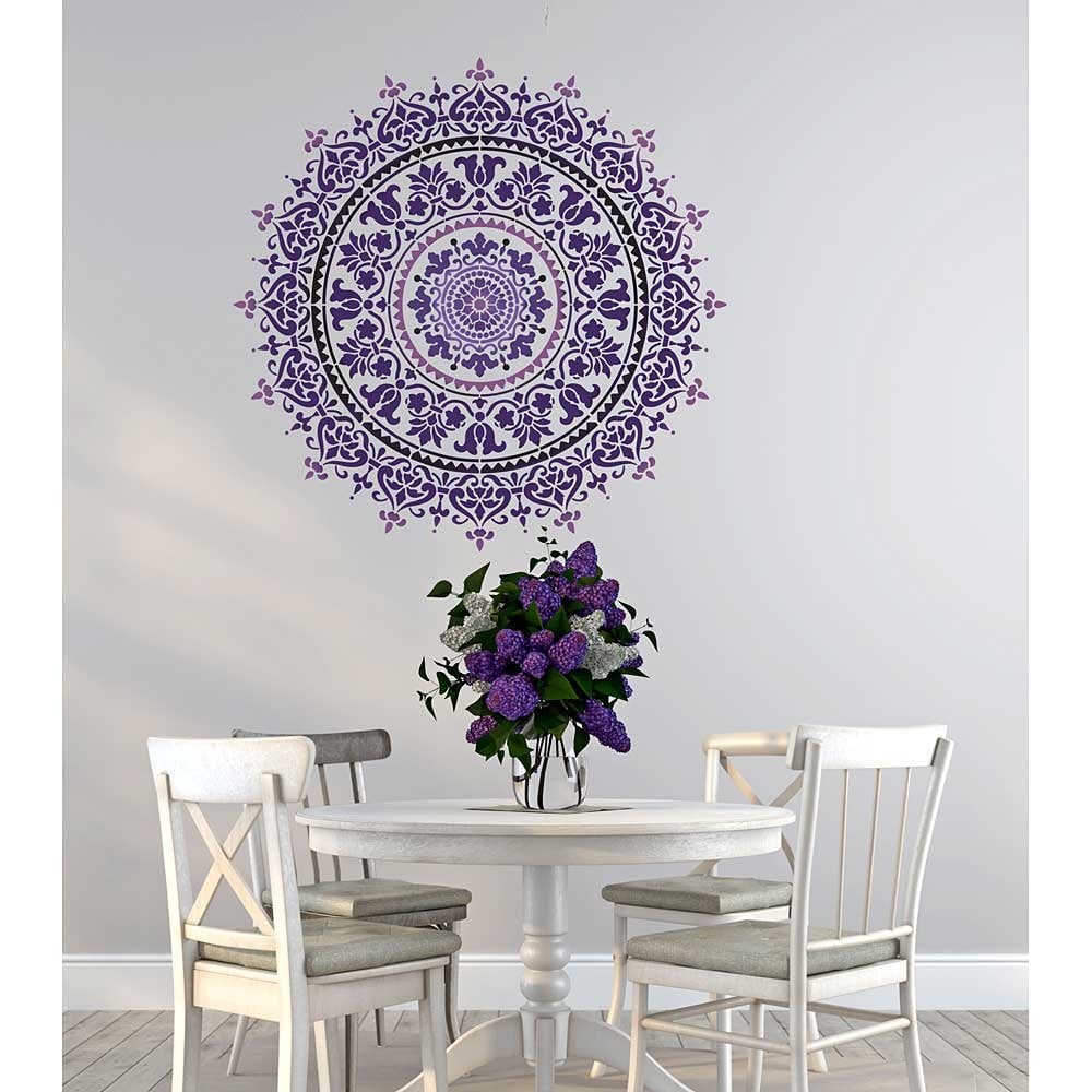 Mandala Stencil prosperity mandalas wall decal