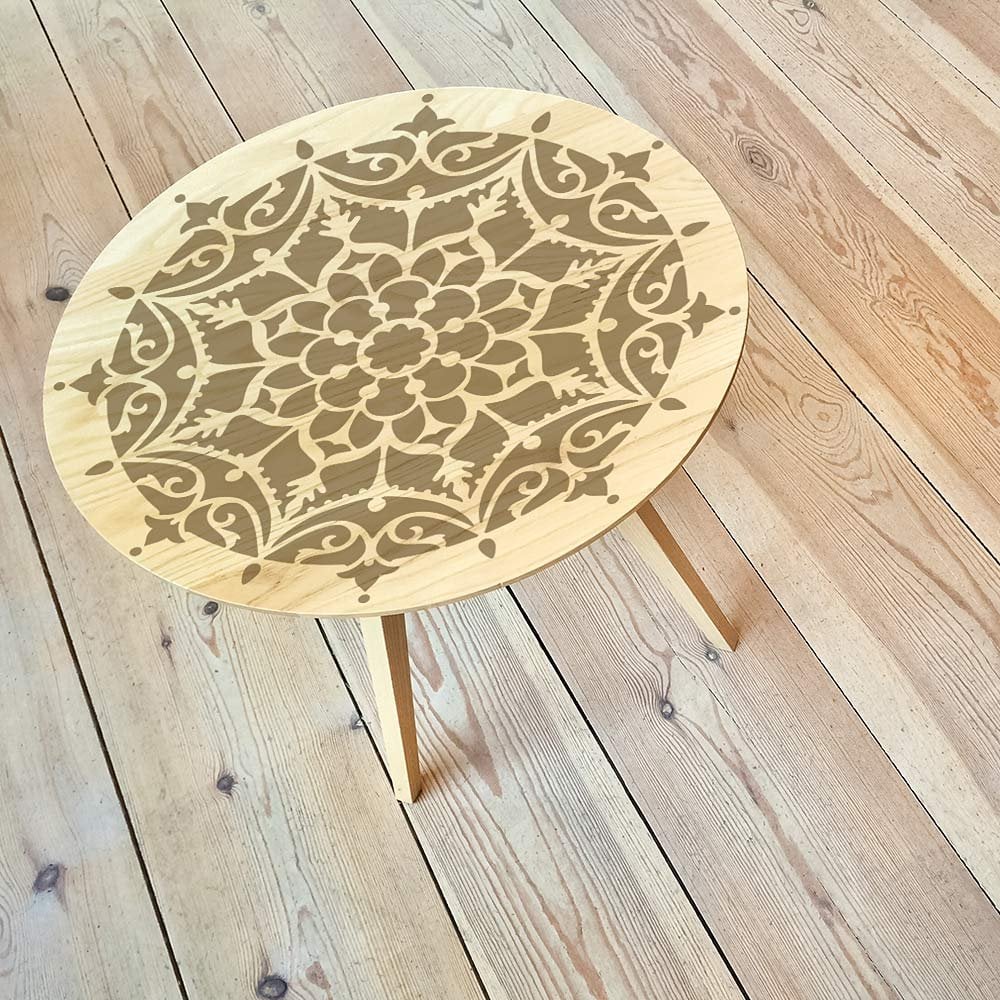 Mandala stencil for furniture stenciled table large mandala stencils