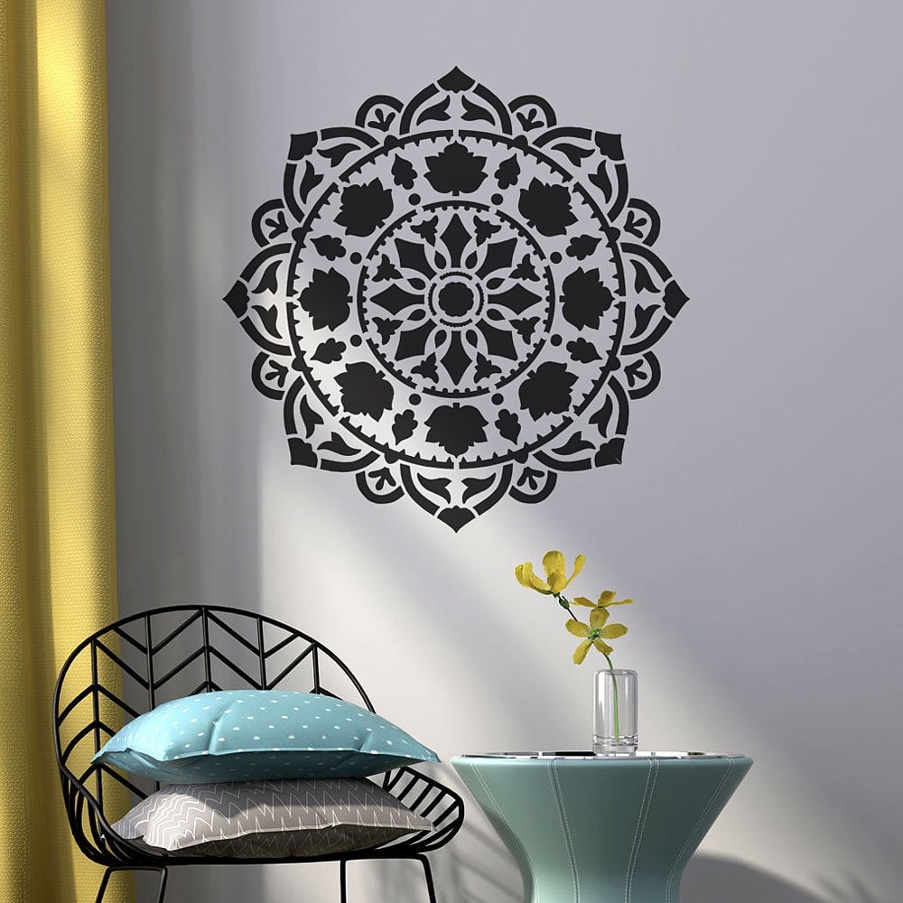 Mandala stencil for walls large decal wall stencils