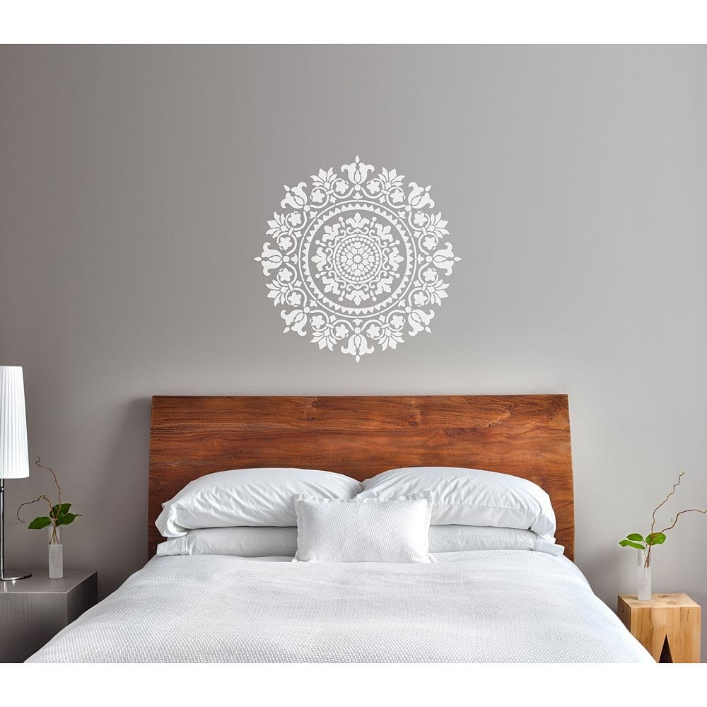 Large mandala decal stencil medallion design yoga mandala designs for walls and ceilings