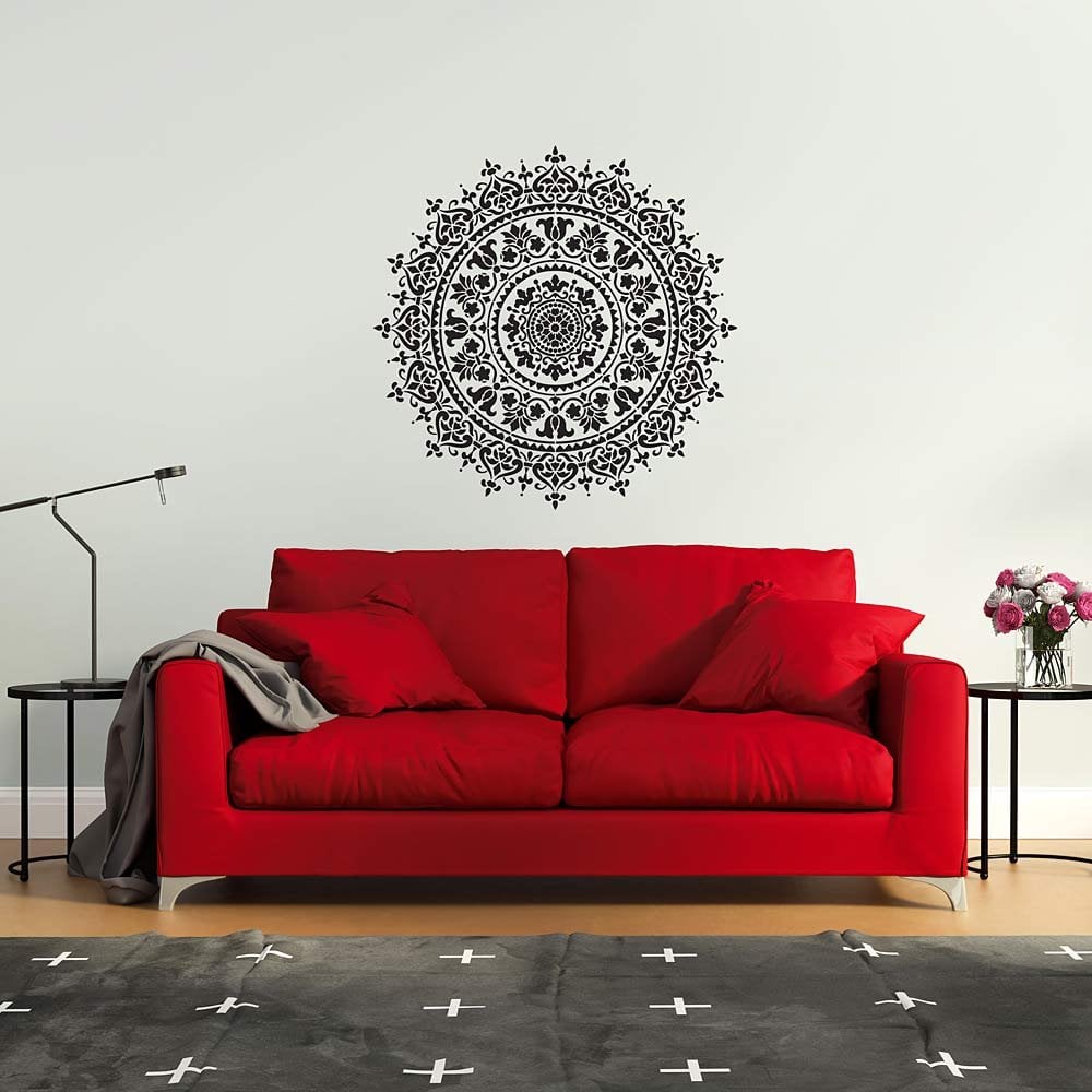 Mandala stencil wall diy decor mandalas vinyl decal